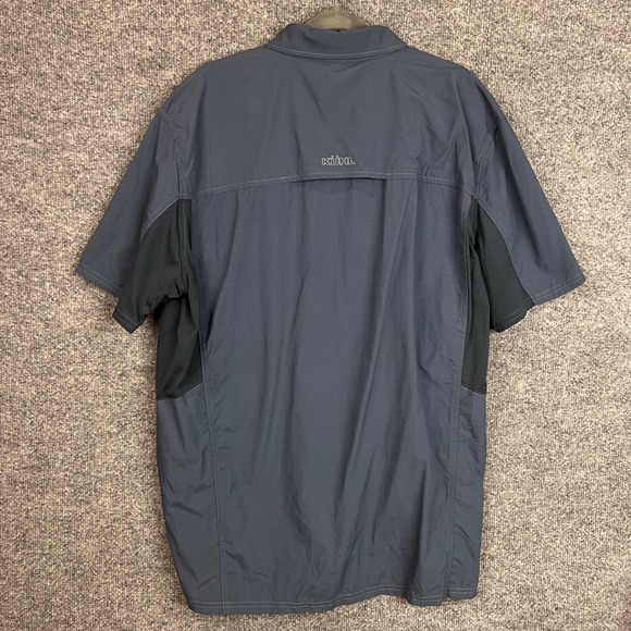 Kuhl Mens Button Down Shirt Short Sleeve Gray Outdoor‎ Hiking Casual large - Picture 2 of 10